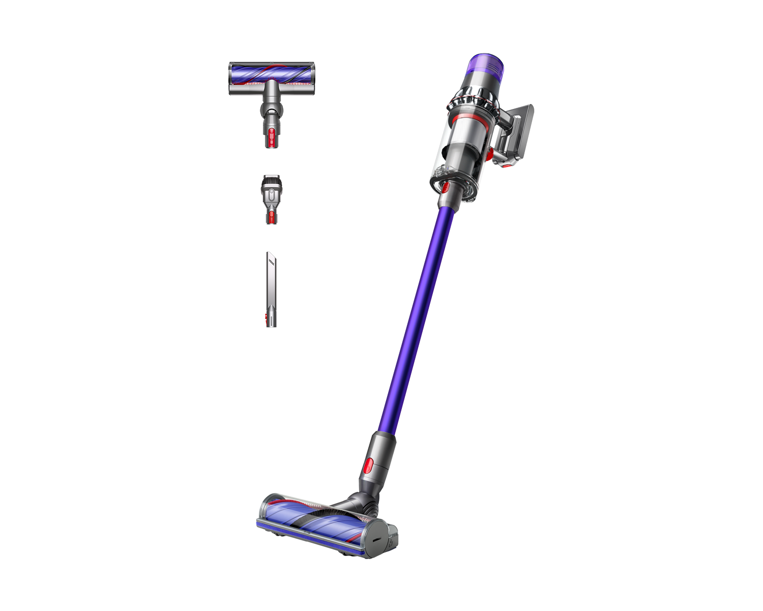 Dyson V11 Advanced — aspirateur balai sans fil nickel et violet