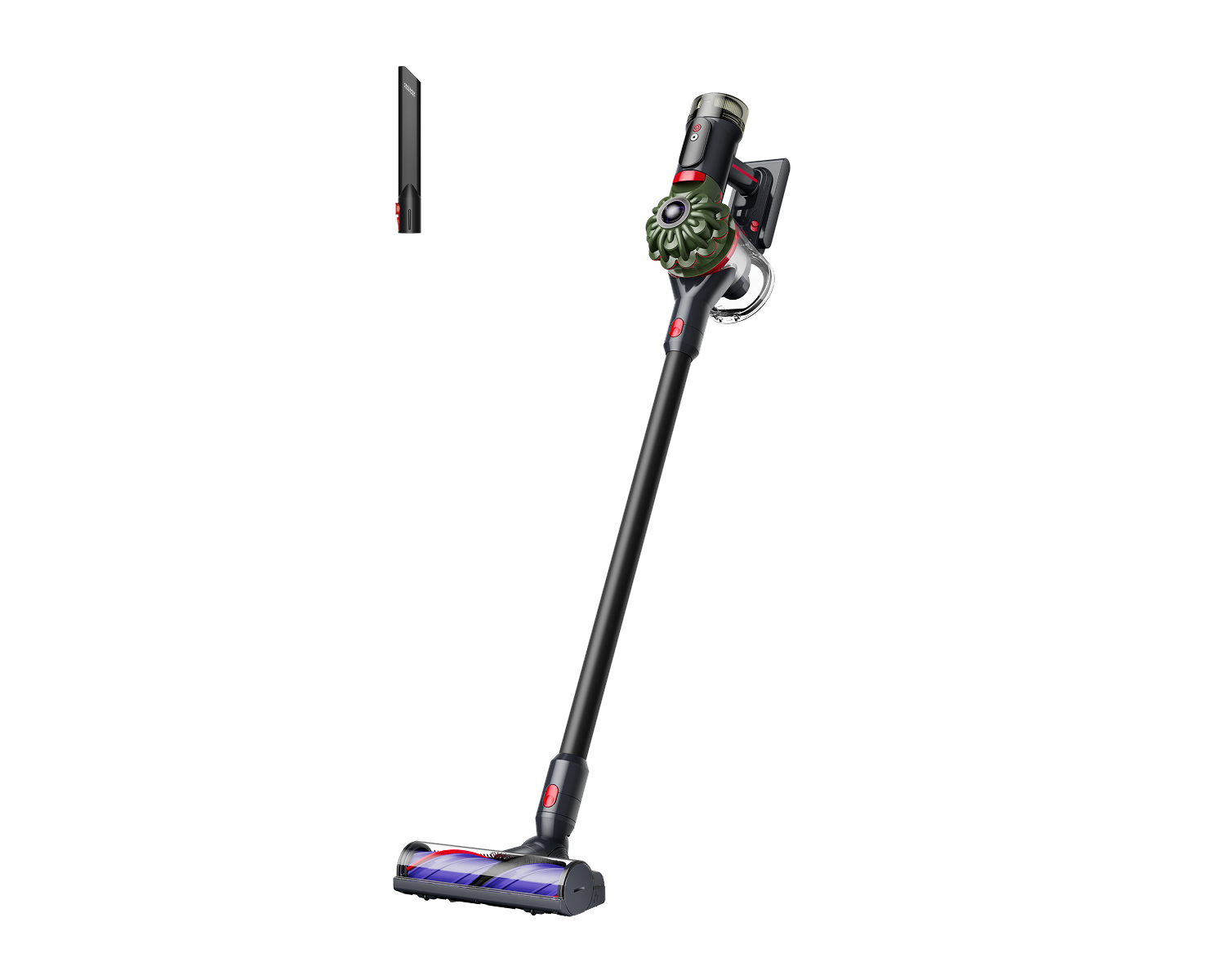 Dyson V8 Cyclone — aspirateur balai sans fil noir et kaki