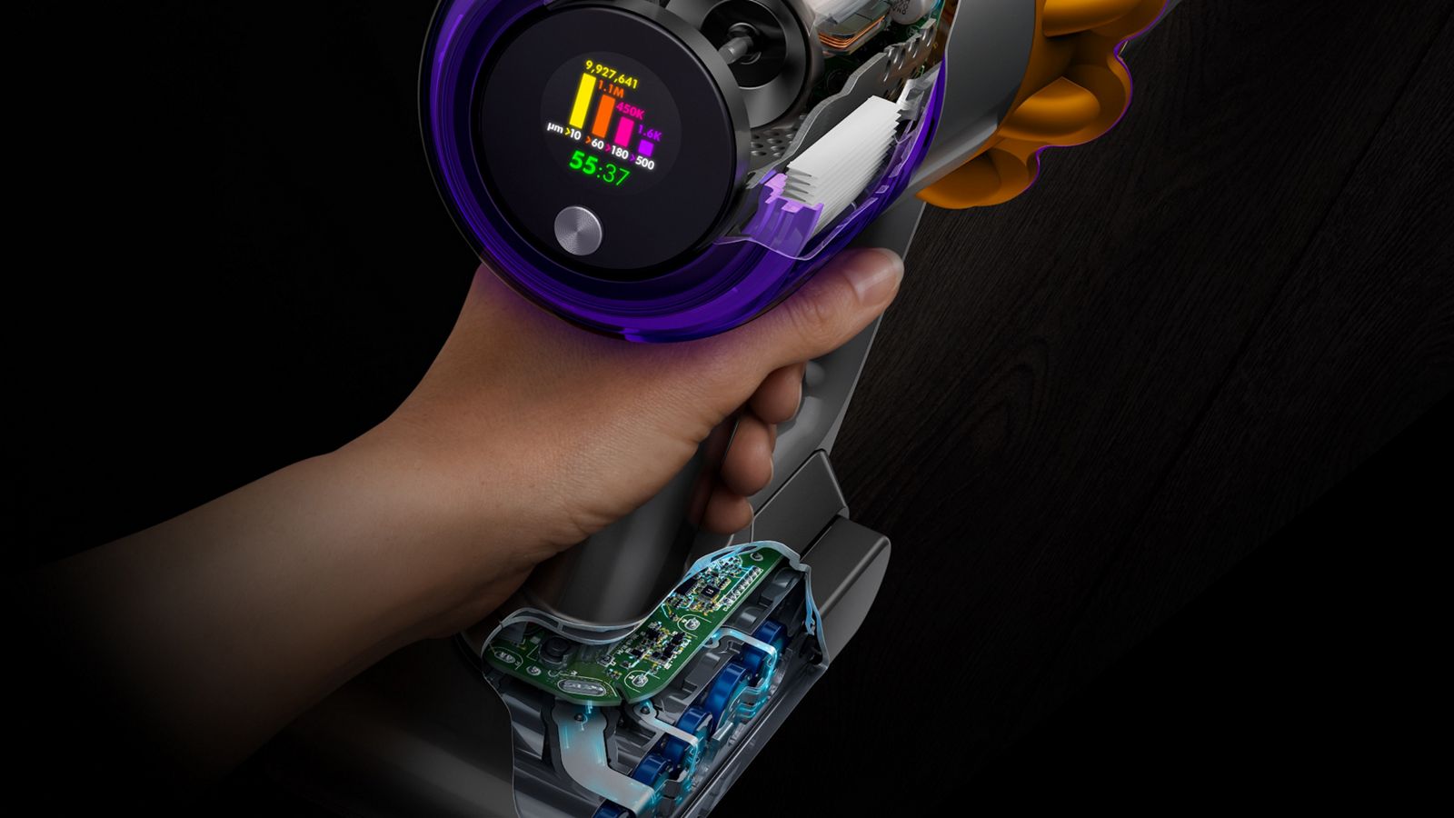 Dyson V15 Detect Absolute — en situation