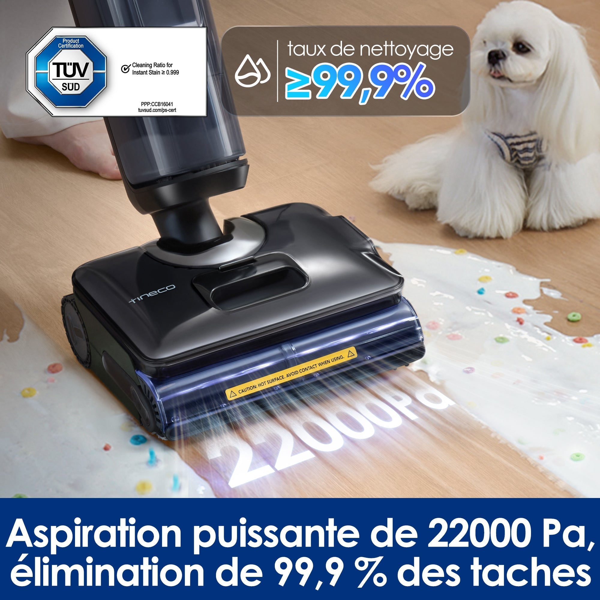 Tineco FLOOR ONE S7 Stretch Steam — vue détaillée